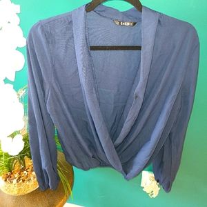 Navy Blue Blouse